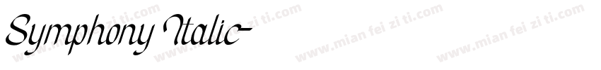 Symphony Italic字体转换